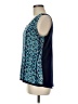 Como Vintage 100% Polyester Teal Blue Tank Top Size M - photo 5