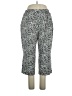 Lands' End 100% Cotton Animal Print Silver Casual Pants Size 14 - 16 - photo 1