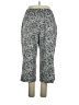 Lands' End 100% Cotton Animal Print Silver Casual Pants Size 14 - 16 - photo 2