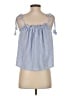 Laura Ashley Blue Sleeveless Blouse Size S - photo 2