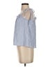 Laura Ashley Blue Sleeveless Blouse Size S - photo 5