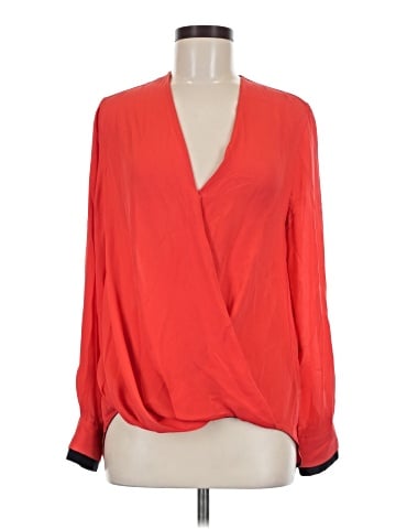 Rag & Bone Long Sleeve Silk Top (view 1)