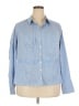 Venus Blue 3/4 Sleeve Button-Down Shirt Size 22 - photo 1