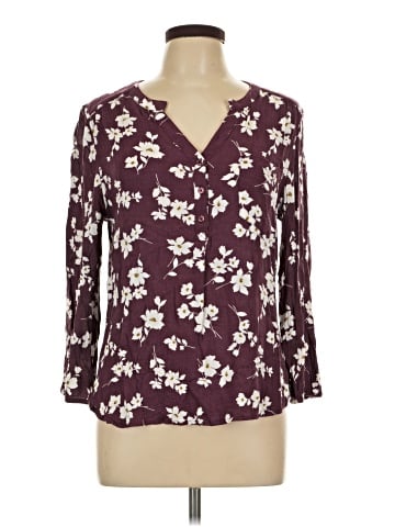 Market and Spruce 3/4 Sleeve Blouse (view 1)