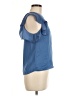 Olivaceous 100% Polyester Blue Short Sleeve Top Size M - photo 4