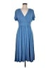 L.L.Bean Blue Casual Dress Size M - photo 1