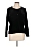 Impressions Black Long Sleeve Top Size L - photo 1