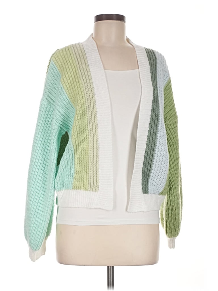 Pre-owned Unbranded Cardigan Sweater In Green