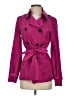 Ann Taylor 100% Polyester Purple Trenchcoat Size XS - photo 1