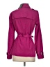 Ann Taylor 100% Polyester Purple Trenchcoat Size XS - photo 2