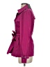 Ann Taylor 100% Polyester Purple Trenchcoat Size XS - photo 5