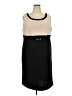 Studio One Color Block Black Casual Dress Size 18 - photo 1