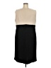 Studio One Color Block Black Casual Dress Size 18 - photo 2