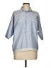 Members Only Blue 3/4 Sleeve Button-Down Shirt Size M - photo 1