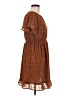 Only 100% Polyester Animal Print Brown Orange Casual Dress Size EU 40 / US 10 - photo 4