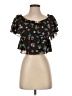 Zara Black Short Sleeve Blouse Size S - photo 1