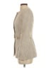 Zara 100% Polyester Tweed Ivory Coat Size S - photo 5