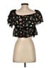 Zara Black Short Sleeve Blouse Size S - photo 2