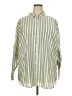 Torrid Stripes Green 3/4 Sleeve Button-Down Shirt Size 2X Plus (2) - photo 1