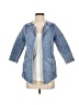 Lucky Brand 100% Cotton Chevron-herringbone Blue Blazer Size XS - photo 1