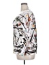 DressBarn 100% Polyester Graphic White Long Sleeve Blouse Size 2X - photo 5