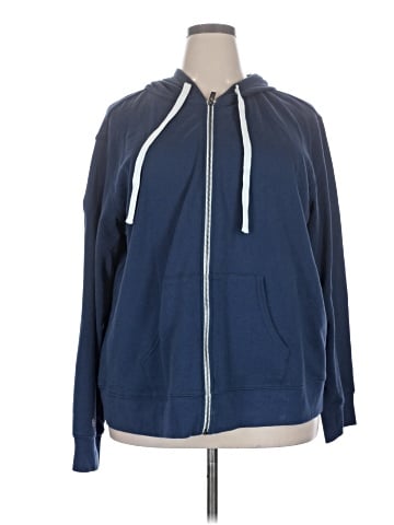 Peace Love World Zip Up Hoodie (view 1)