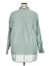 Torrid Stripes Green Teal Long Sleeve Button-Down Shirt Size 2X Plus (2) - photo 2