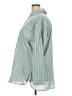 Torrid Stripes Green Teal Long Sleeve Button-Down Shirt Size 2X Plus (2) - photo 5