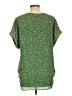 Max Studio 100% Polyester Green Short Sleeve Blouse Size L - photo 2