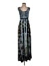 One World Paisley Blue Casual Dress Size S - photo 1