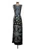 One World Paisley Blue Casual Dress Size S - photo 2