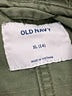 Old Navy 100% Cotton Solid Green Raincoat Size 14 - photo 3
