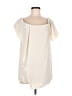 Halston Heritage 100% Polyester Solid Ivory Short Sleeve Blouse Size 8 - photo 1