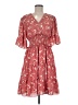 Max Studio 100% Polyester Floral Red Casual Dress Size M - photo 1