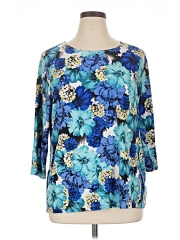 JM Collection 3/4 Sleeve Blouse (view 1)