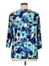JM Collection Blue 3/4 Sleeve Blouse Size 1X - photo 2