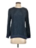 MLV by MAYREN LEE VIRAY 100% Viscose Metallic Blue Pullover Sweater Size S - photo 1