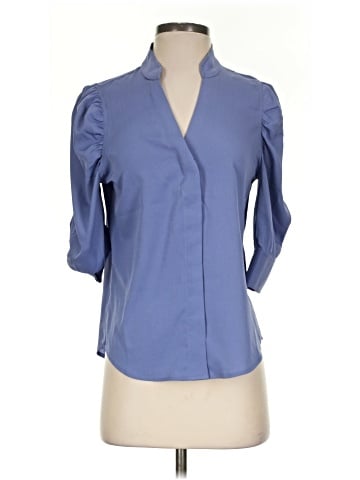White House Black Market 3/4 Sleeve Blouse (view 1)