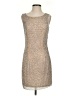 Cache Tweed Tan Cocktail Dress Size S - photo 1