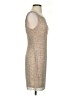 Cache Tweed Tan Cocktail Dress Size S - photo 4