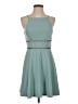 Trixxi Solid Teal Casual Dress Size S - photo 1