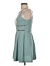 Trixxi Solid Teal Casual Dress Size S - photo 5