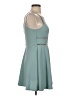 Trixxi Solid Teal Casual Dress Size S - photo 4