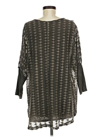 MADE IN ITALY 3/4 Sleeve Blouse (view 2)