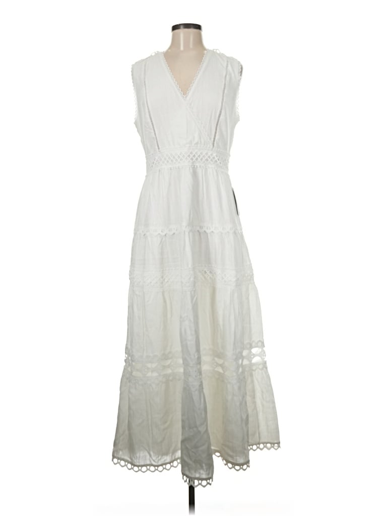 Pre-owned Adelyn Rae Casual Dress In White