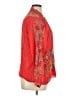 Johnny Was 100% Rayon Red Long Sleeve Blouse Size XL - photo 4