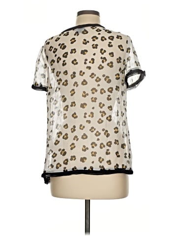 Donna Karan New York Short Sleeve Silk Top (view 2)