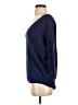 Express 100% Cotton Chevron-herringbone Blue Pullover Sweater Size XS - photo 5