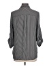 BCX 100% Polyester Stripes Gray 3/4 Sleeve Blouse Size L - photo 2