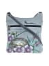 Anuschka 100% Leather Floral Graphic Animal Print Blue Leather Crossbody Bag One size - photo 1